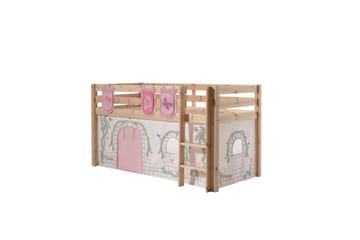 Middelseng med gardin Pino Birdy Naturlig, Naturlig, Uten sklie, Uten tunnel, 3