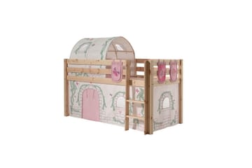 Middelseng med gardin Pino Birdy Naturlig, Naturlig, Uten sklie, Birdy, 3