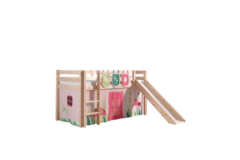 Middelseng med gardin Pino Spring Naturlig, Naturlig, Med sklie, Uten tunnel, 3, Naturlig, Naturlig, Med sklie, Uten tunnel, 3