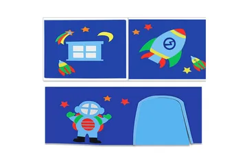 Middelseng med gardin Pino Astro Naturlig, Naturlig, Med sklie, Med tunnel, 3 - Naturlig, Naturlig, Med sklie, Med tunnel, 3 - Møbler - Barnemøbler - Barneseng & Juniorseng - Loftseng