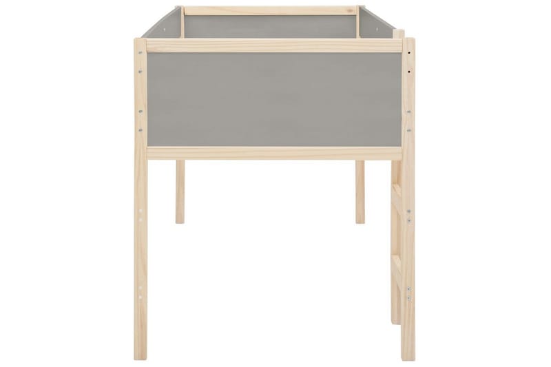 Midsleeper Square Line Grå - Grå - Møbler - Barnemøbler - Barneseng & Juniorseng - Loftseng