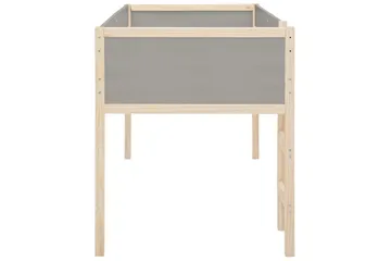 Midsleeper Square Line Grå - Grå - Møbler - Barnemøbler - Barneseng & Juniorseng - Loftseng