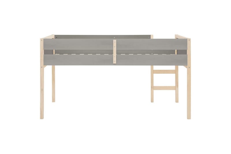 Midsleeper Square Line Grå - Grå - Møbler - Barnemøbler - Barneseng & Juniorseng - Loftseng