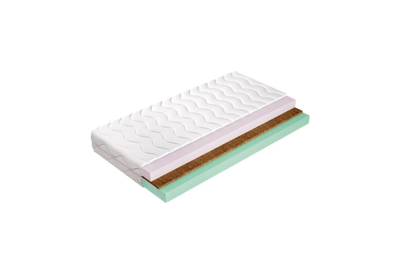 Milleryr Skummadrass 90x200 cm - Hvit - Møbler - Senger - Madrasser - Skummadrass