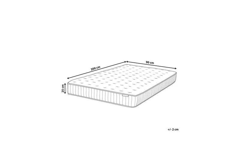 Resårmadrass Pleasant 90x200 cm, Medium fast - 90x200 cm, Medium fast - Møbler - Barnemøbler - Barneseng & Juniorseng - Rammemadrass barn & barnemadrass