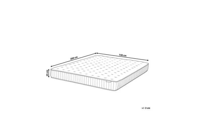 Resårmadrass Pleasant 140x200 cm, Fast - 140x200 cm, Fast - Møbler - Barnemøbler - Barneseng & Juniorseng - Rammemadrass barn & barnemadrass