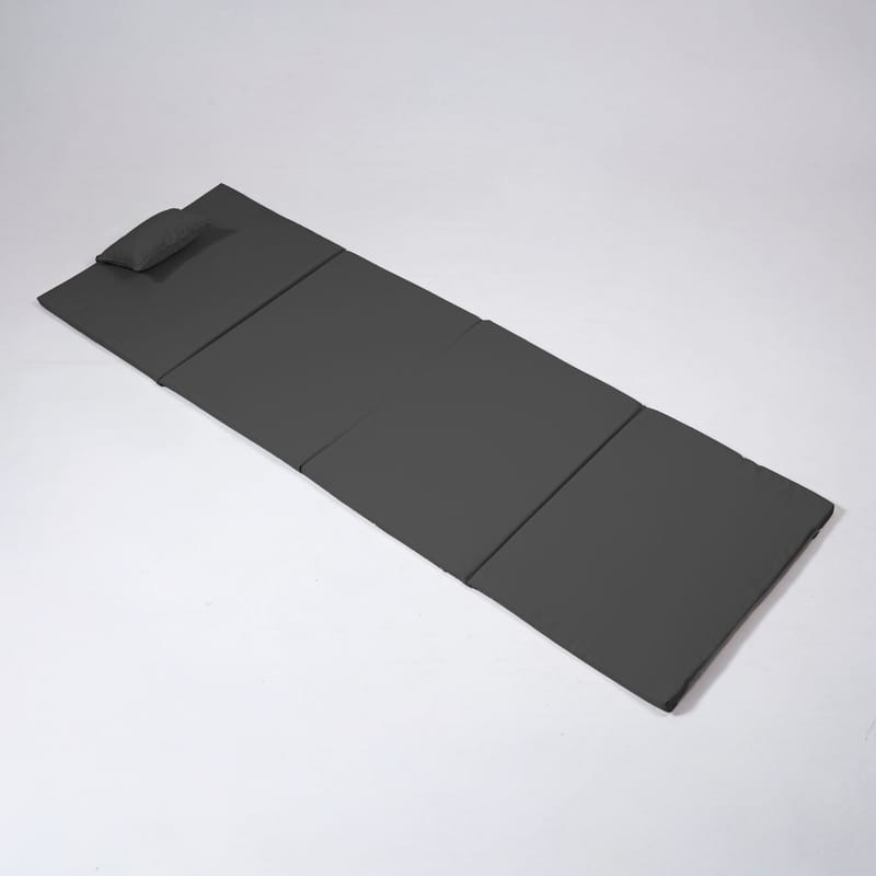 Sammenleggbar seng Kalune Design Myc06 (55 x 180 x 5 cm) Antrasitt - Antrasitt - Møbler - Barnemøbler - Barneseng & Juniorseng - Rammemadrass barn & barnemadrass