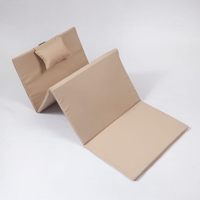 Sammenleggbar seng Kalune Design Myc06 (55 x 180 x 5 cm) Cream - Møbler - Barnemøbler - Barneseng & Juniorseng - Rammemadrass barn & barnemadrass
