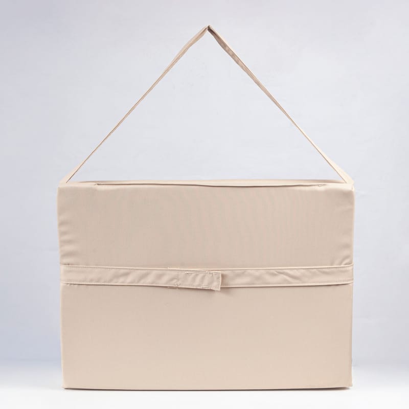 Sammenleggbar seng Kalune Design Myc06 (55 x 180 x 5 cm) Cream - Møbler - Barnemøbler - Barneseng & Juniorseng - Rammemadrass barn & barnemadrass