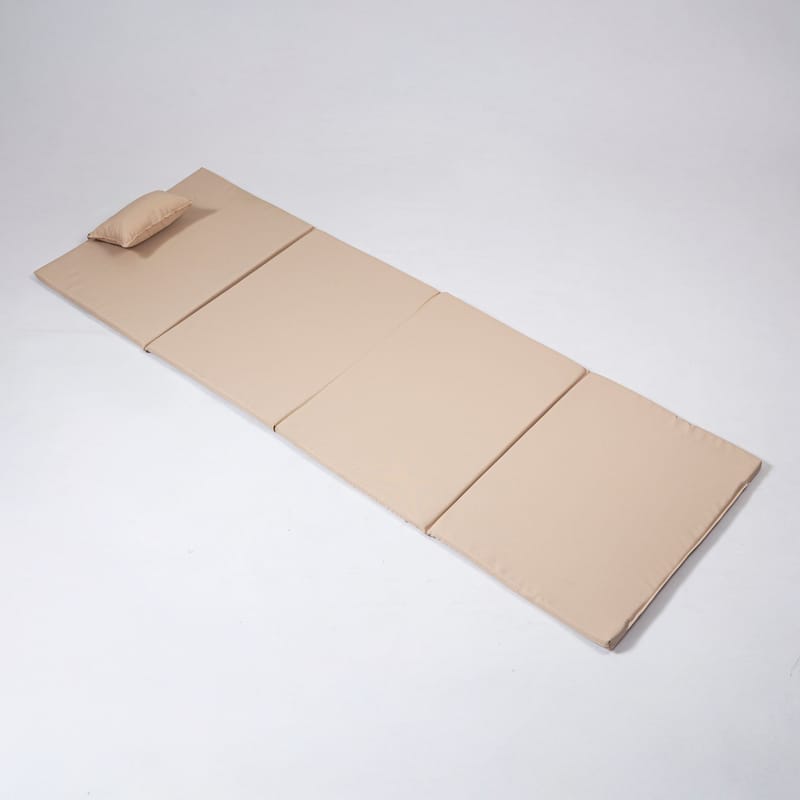 Sammenleggbar seng Kalune Design Myc06 (55 x 180 x 5 cm) Cream - Møbler - Barnemøbler - Barneseng & Juniorseng - Rammemadrass barn & barnemadrass