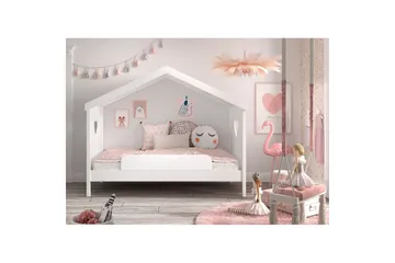 Seng med Fallsikring Amori Hvit - Møbler - Barnemøbler - Barneseng & Juniorseng - Husseng