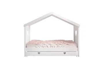 Seng med skuff Amori Hvit - Møbler - Barnemøbler - Barneseng & Juniorseng - Husseng