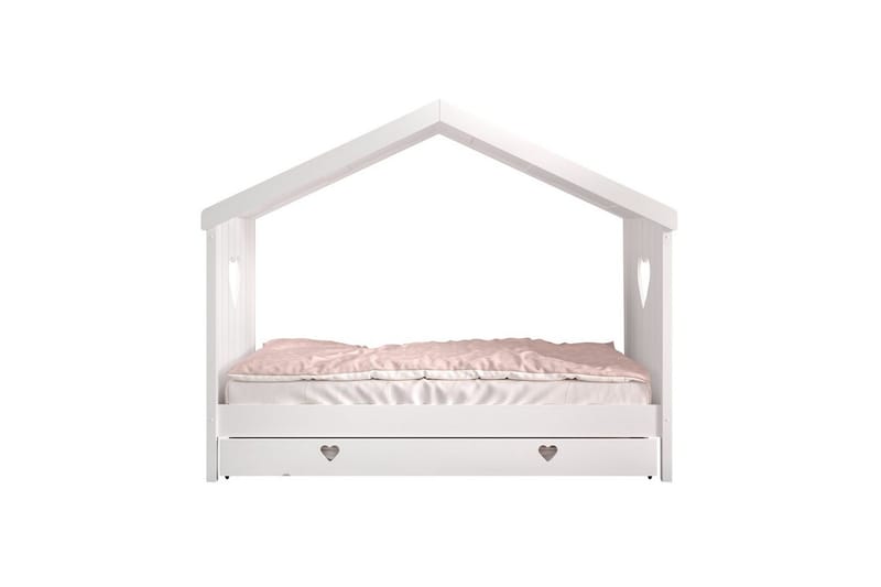 Seng med skuff Amori Hvit - Møbler - Barnemøbler - Barneseng & Juniorseng - Husseng