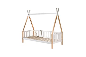 Seng med skuff Tipi Hvit, Med gjerde - Hvit, Med gjerde - Møbler - Barnemøbler - Barneseng & Juniorseng - Husseng