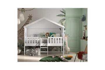 Seng med stige Husseng - Møbler - Barnemøbler - Barneseng & Juniorseng - Husseng