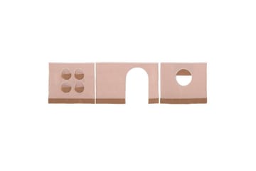 Seng med tekstilsett halvhøyseng Forrest Hvit - Hvit - Møbler - Barnemøbler - Barneseng & Juniorseng - Husseng