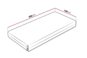 Solklint Fjærmadrass 160x200 cm - Hvit - Møbler - Barnemøbler - Barneseng & Juniorseng - Rammemadrass barn & barnemadrass