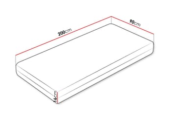 Solklint Fjærmadrass 90x200 cm - Hvit - Møbler - Barnemøbler - Barneseng & Juniorseng - Rammemadrass barn & barnemadrass
