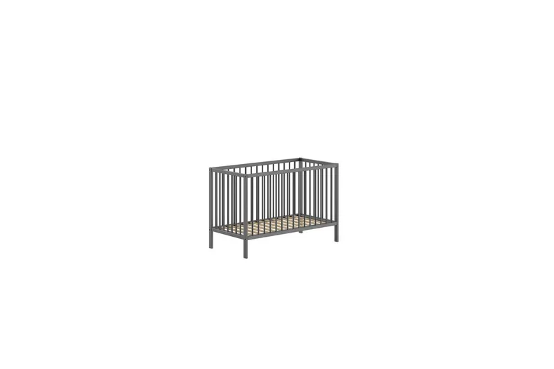 Spjälsäng Jaxx Dino 60x120 cm Jaxx Anthracite, Antrasitt