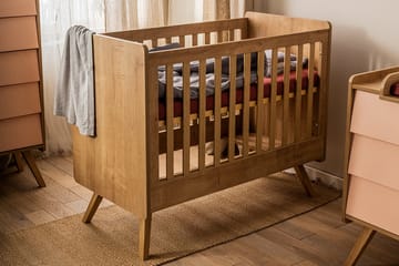 Sprinkelseng Vintage 60x120 cm Tre/Natur - Brun - Møbler - Barnemøbler - Barneseng & Juniorseng - Sprinkelseng