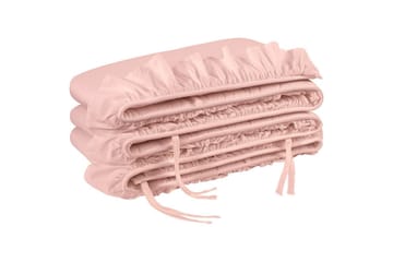 Sprinkelsengbeskyttelse Volang 28 x 360 cm Rosa - Tekstiler & tepper - Sengetøy - Sengekappe & kanttøy - Sengekappe kontinentalseng