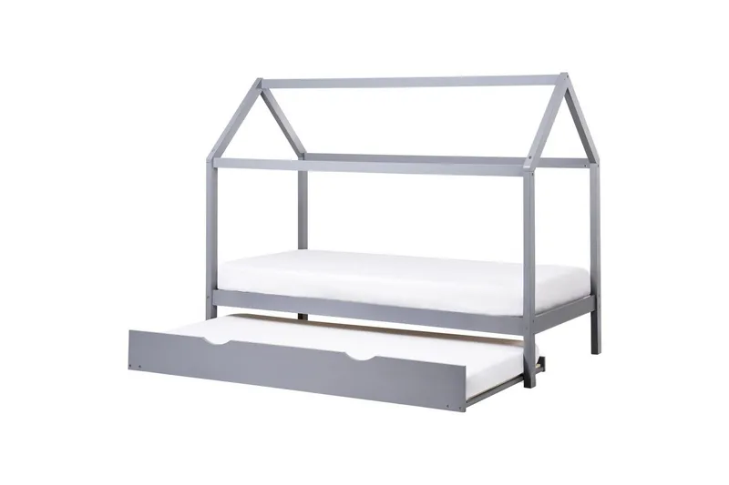 Uttrekkbar barneseng Crillon - Grå - Møbler - Barnemøbler - Barneseng & Juniorseng - Husseng
