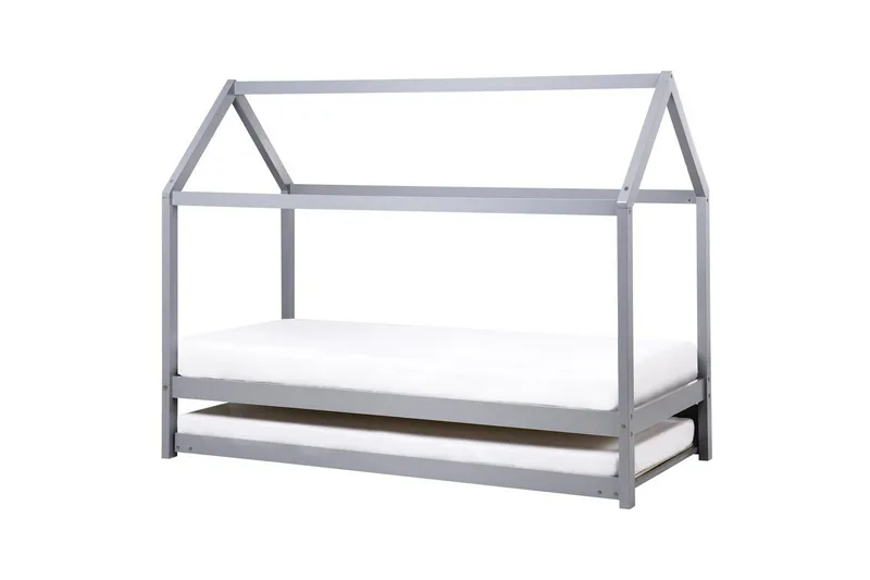 Uttrekkbar barneseng Crillon - Grå - Møbler - Barnemøbler - Barneseng & Juniorseng - Husseng