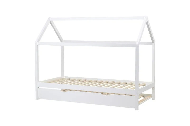 Uttrekkbar barneseng Crillon, Hvit