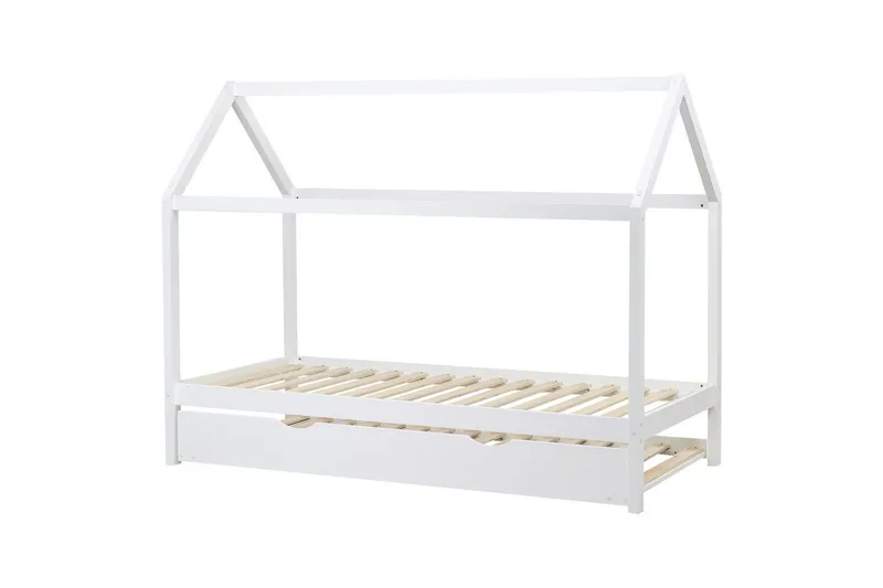 Uttrekkbar barneseng Crillon, Hvit