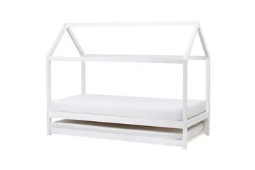 Uttrekkbar barneseng Crillon - Hvit - Møbler - Barnemøbler - Barneseng & Juniorseng - Husseng