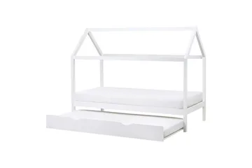 Uttrekkbar barneseng Crillon - Hvit - Møbler - Barnemøbler - Barneseng & Juniorseng - Husseng