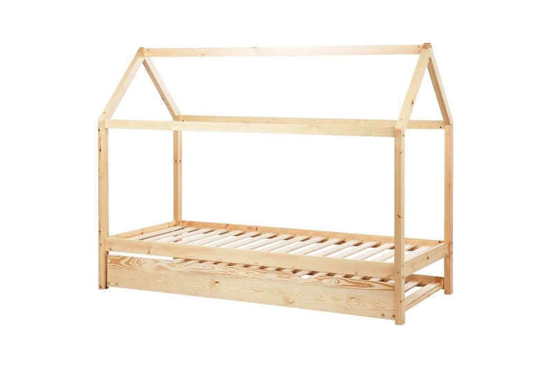 Uttrekkbar barneseng Crillon, Lyst tre