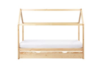 Uttrekkbar barneseng Crillon - Lyst tre - Møbler - Barnemøbler - Barneseng & Juniorseng - Husseng