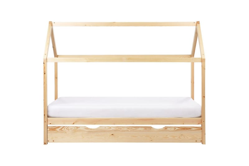 Uttrekkbar barneseng Crillon - Lyst tre - Møbler - Barnemøbler - Barneseng & Juniorseng - Husseng