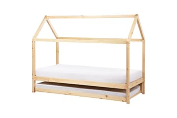 Uttrekkbar barneseng Crillon - Lyst tre - Møbler - Barnemøbler - Barneseng & Juniorseng - Husseng