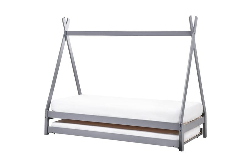 Uttrekkbar barneseng Talmontiers - Grå - Møbler - Barnemøbler - Barneseng & Juniorseng - Husseng