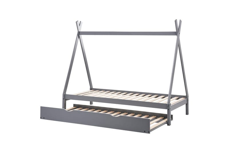 Uttrekkbar barneseng Talmontiers - Grå - Møbler - Barnemøbler - Barneseng & Juniorseng - Husseng