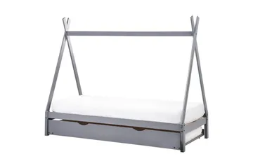 Uttrekkbar barneseng Talmontiers - Grå - Møbler - Barnemøbler - Barneseng & Juniorseng - Husseng