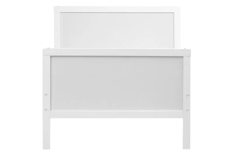 Uttrekkbar småbarnsseng Montigny - Hvit - Møbler - Barnemøbler - Barneseng & Juniorseng - Vokseseng