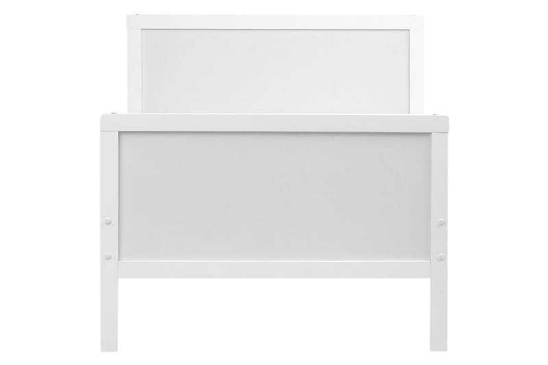 Uttrekkbar småbarnsseng Montigny - Hvit - Møbler - Barnemøbler - Barneseng & Juniorseng - Vokseseng