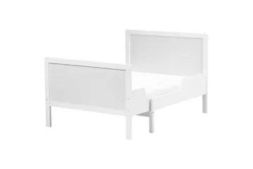 Uttrekkbar småbarnsseng Montigny - Hvit - Møbler - Barnemøbler - Barneseng & Juniorseng - Vokseseng