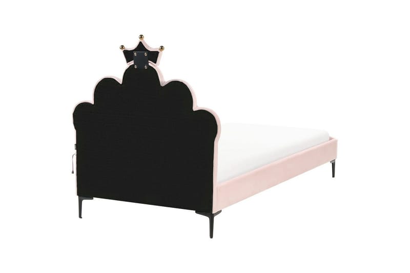 Barneseng Rubian - Rosa, Svart - Møbler - Barnemøbler - Barneseng & Juniorseng