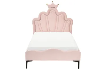 Barneseng Rubian - Rosa, Svart - Møbler - Barnemøbler - Barneseng & Juniorseng