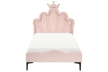 Barneseng Rubian - Rosa, Svart - Møbler - Barnemøbler - Barneseng & Juniorseng