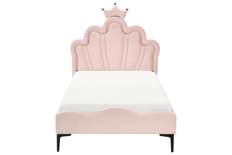 Barneseng Rubian - Rosa, Svart - Møbler - Barnemøbler - Barneseng & Juniorseng