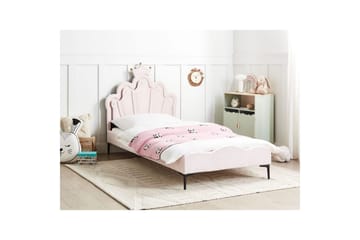 Barneseng Rubian - Rosa, Svart - Møbler - Barnemøbler - Barneseng & Juniorseng