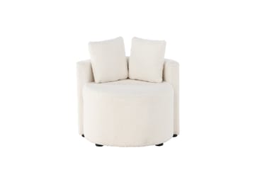 Kelso Barnesofa Teddy - Hvit - Møbler - Barnemøbler - Barnesofa