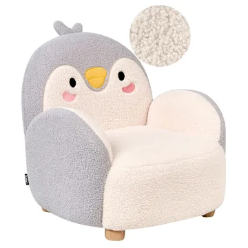 Barnelenestol Hervik - Grå, hvit, brun/ 50x55x60 - Møbler - Barnemøbler - Barnestol - Barnelenestol