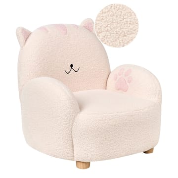 Barnelenestol Zoar - Hvit, brun - Møbler - Barnemøbler - Barnestol - Barnelenestol