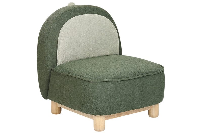 Barnestol Faborg Grønn/lyst tre/beige - Grønn/lyst tre/beige - Møbler - Barnemøbler - Barnestol - Barnelenestol